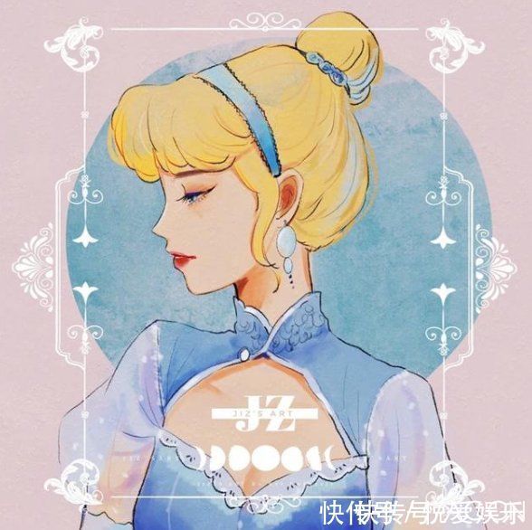 白雪公主 旗袍版的迪士尼公主太美了，艾莎的发型直击我心，白雪公主变贵妇