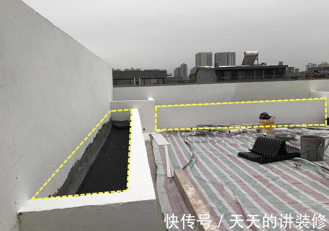 长花池|开发商送的大露台，沿墙砌20米长花池，种花种菜，不要还能拆掉！