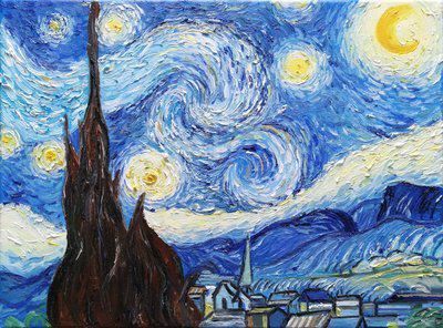 非常有趣的世界名画模仿照,哪一个模仿得最像,他是梵高本高吧?