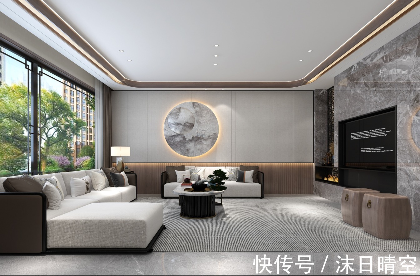 云纹状|【鲁班装饰】西双版纳沙河郡312㎡新中式，东方雅韵