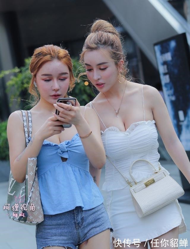 吊带 肤色白皙穿什么都好看,吊带出行清凉又方便,运动鞋弥补身高!