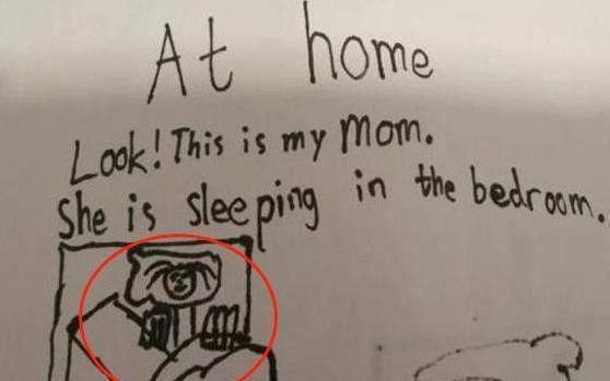 孩子的想象|幼儿园让画“妈妈睡姿”,孩子们脑洞大开,网友三天没挨打了