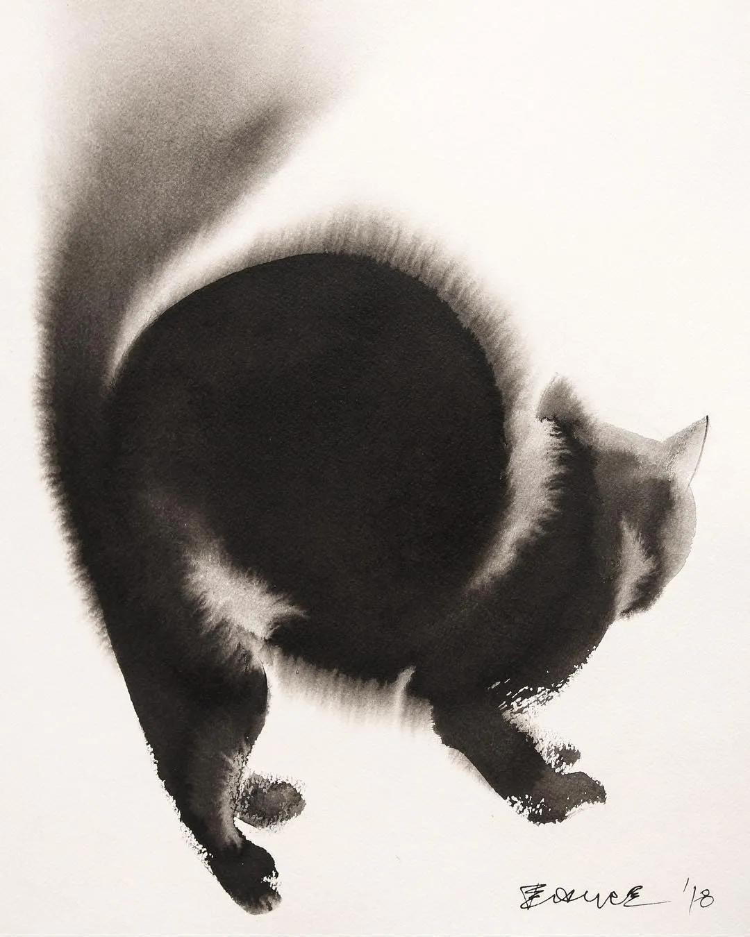 专画国画的老外,竟被10万人狂热追捧,看完作品立马佩服不已