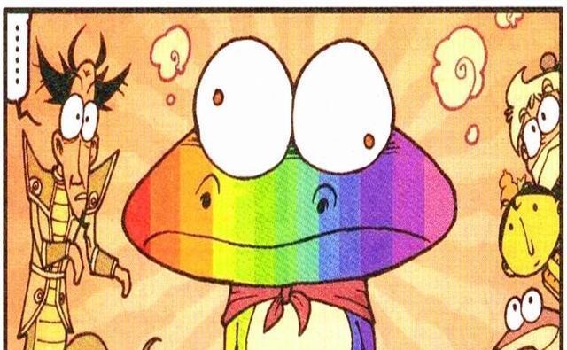 神蛤|奋豆激战“七彩神蛤”惊现彩虹攻击?不料体力耗尽,魔王反成笑柄