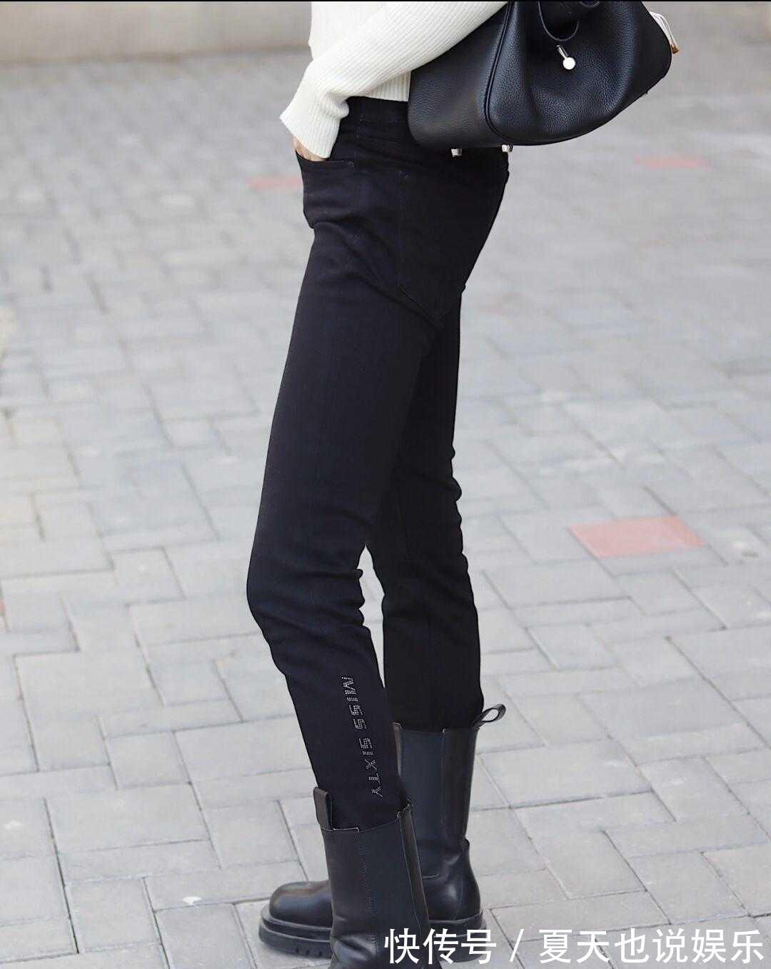 非主流 紧身牛仔裤可不是什么非主流单品，冬天穿它出门，遮肉显瘦又显高