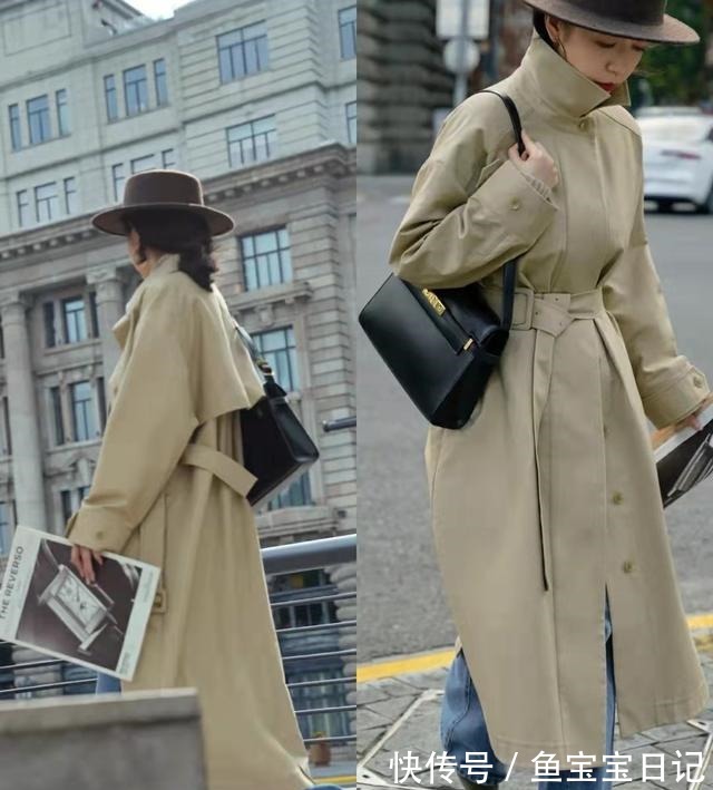 风衣 三木新穿搭真好看,一件卡其色风衣搭出5种风格,照穿高级不重复!