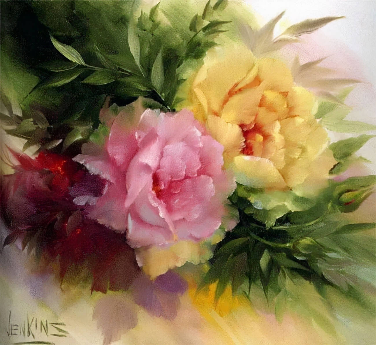 加里$这对老夫妇教授绘画40多年,画的花也太漂亮了!