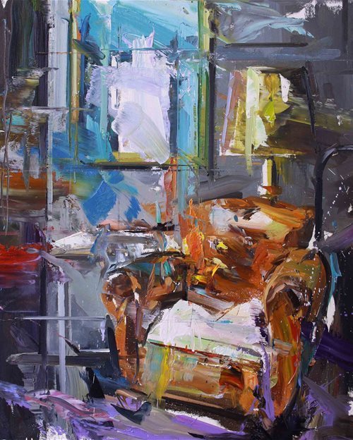 笔触&飞动激荡的色彩与笔触:英国当代画家保罗·莱特的新作