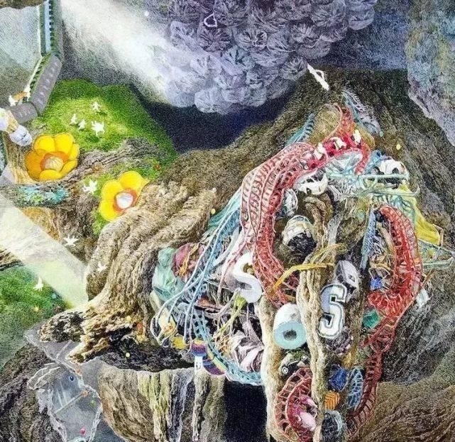 幅画!一幅画画了3年,细到要用放大镜,他把钢笔画玩到了极致