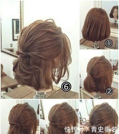 短发女孩|已经腻了普通的公主头吗?短发各种编发造型,绑出时尚公主头!