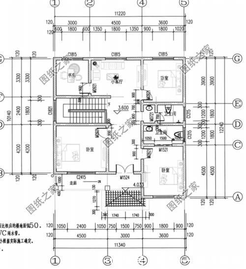 图纸|130平米二层别墅设计图，在农村最讨喜的户型，造价绝对让您惊讶