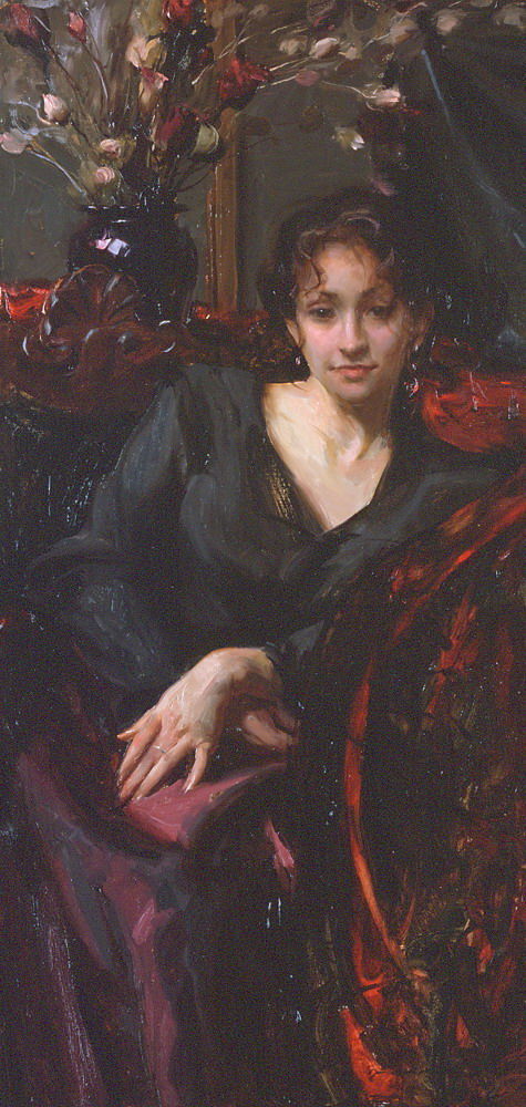 特殊奖&美国艺术家丹尼尔·夫·捷哈兹油画中令人怦然心动的美人