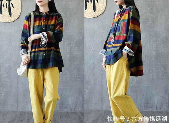 春天里时尚的棉麻衬衫穿搭,别具一格的版型,优雅大方,非常好看