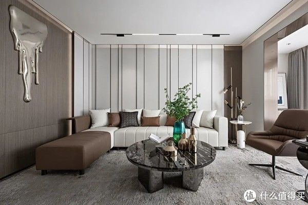 客厅|这对杭州夫妻的142㎡新家，全屋简单又精致，高级感藏都藏不住