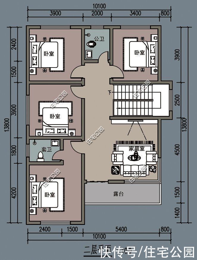 健身房|2021年回农村建房,这4套图纸被使用次数最多,且都有一个共同点