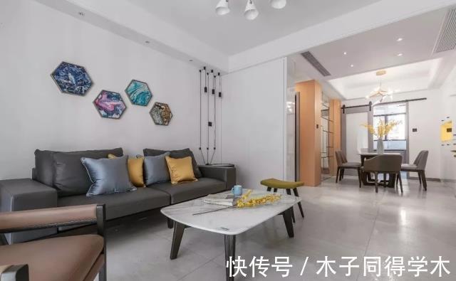 时尚|91㎡现代美式,蓝白浪漫+端庄高档,装出时尚大方