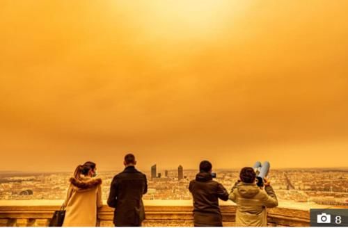 老年|撒哈拉沙尘暴席卷法国，里昂变沙漠绿洲