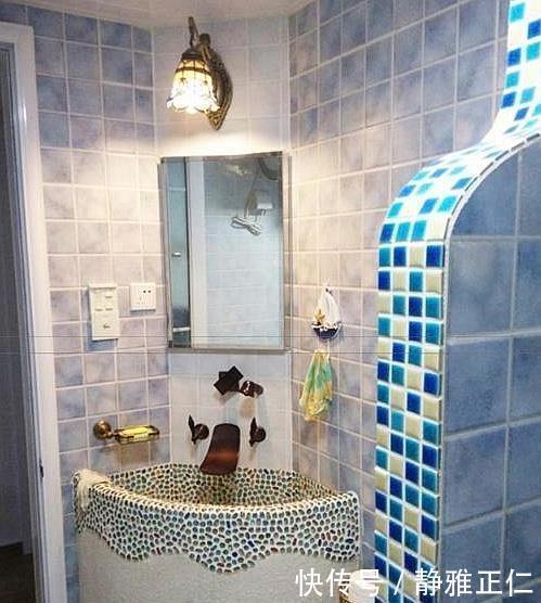 水管|卫生间小不好买手盆师傅在转角砌个洗手台,发业主群里都炸锅了