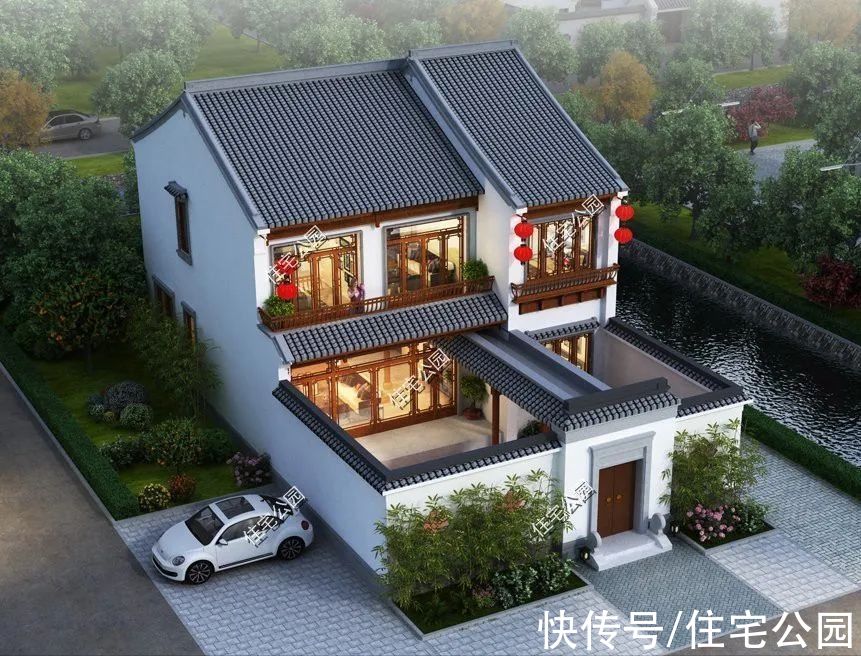 砖混|精选15套中式大宅，农村就该建这样的房子，太美了