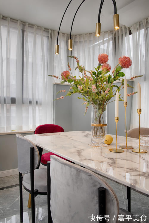 时尚|王阳洋作品:144㎡轻奢三居,简约的时尚空间,优雅且实用