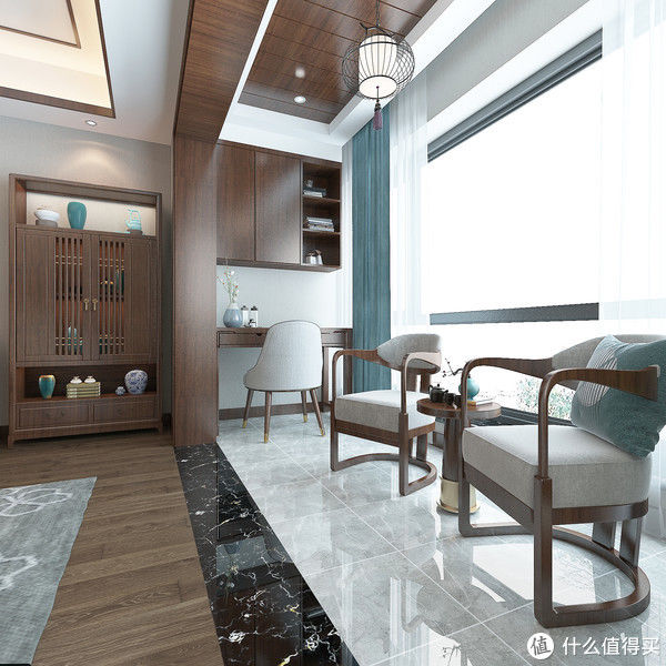 中式|上海夫妻的新房装中式，三层别墅，虽然面积不大，装出来却很温馨