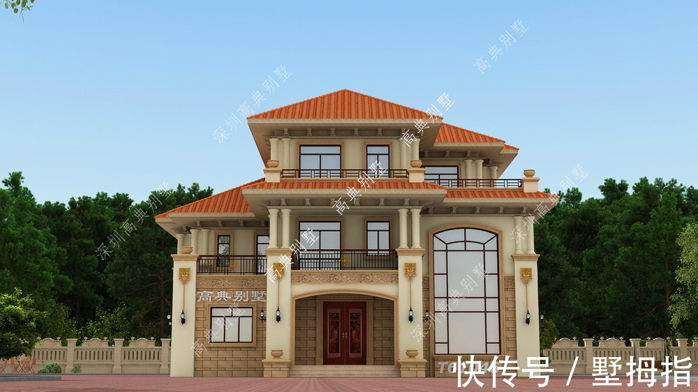 欧式|外观超级大气高端,一眼就能享受到,有栋这座别墅此生无悔!