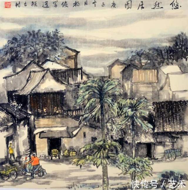 东莞市#画家杨俊——山水自然清雅，温婉柔情作品选