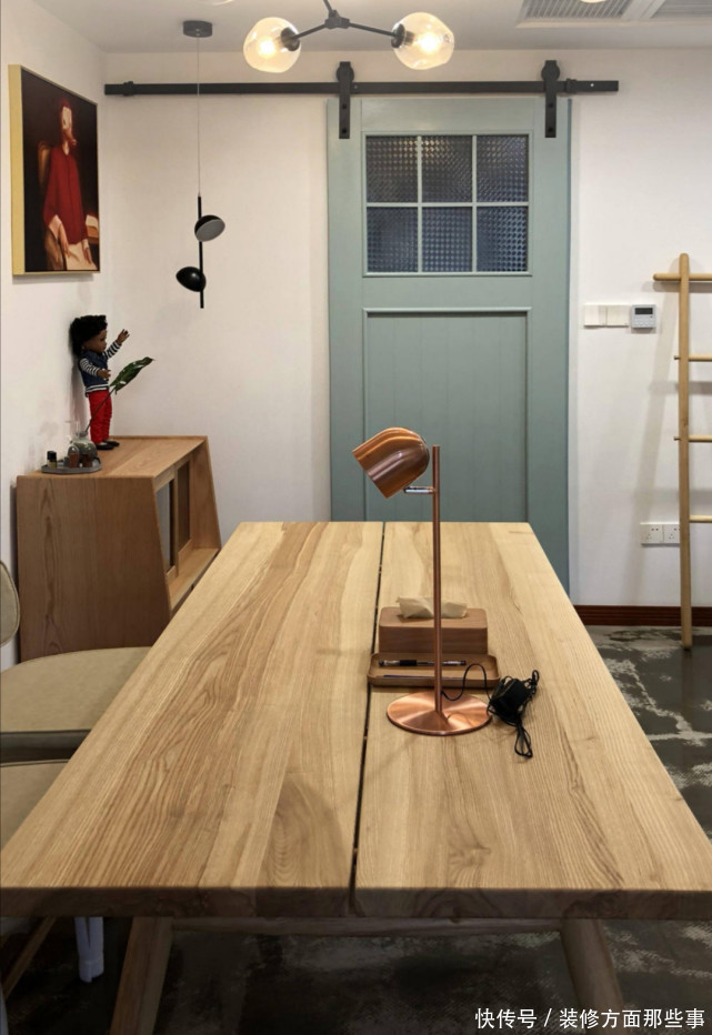 二居室|105平混搭二居室次卧和厨房合一,有了超大的厨房空间