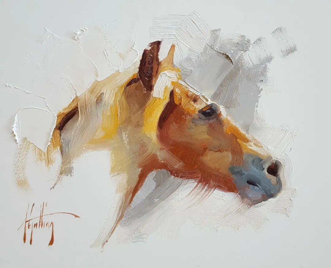 画家|美国90后美女画家,画马堪称一绝!