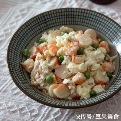 小丁|吃着比肉还鲜，嘴馋就吃#蛋趣体验# 芙蓉虾蟹丁