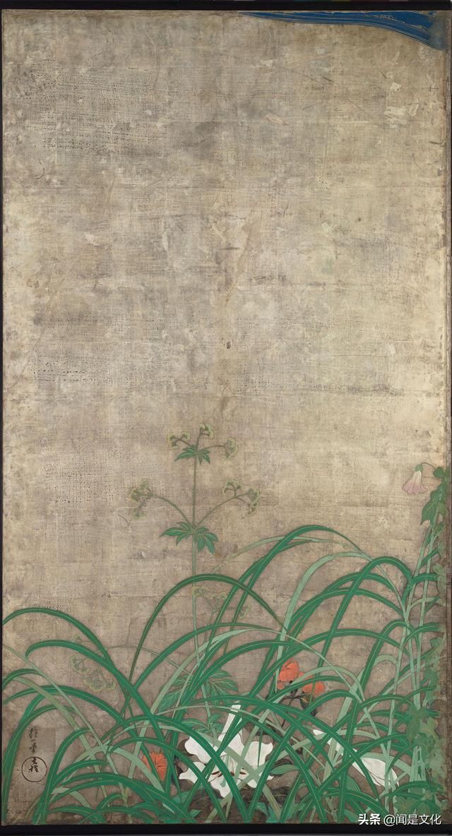 清新审美风,来自生活基础加宫廷艺术|荆村论画| 夏秋草图屏风