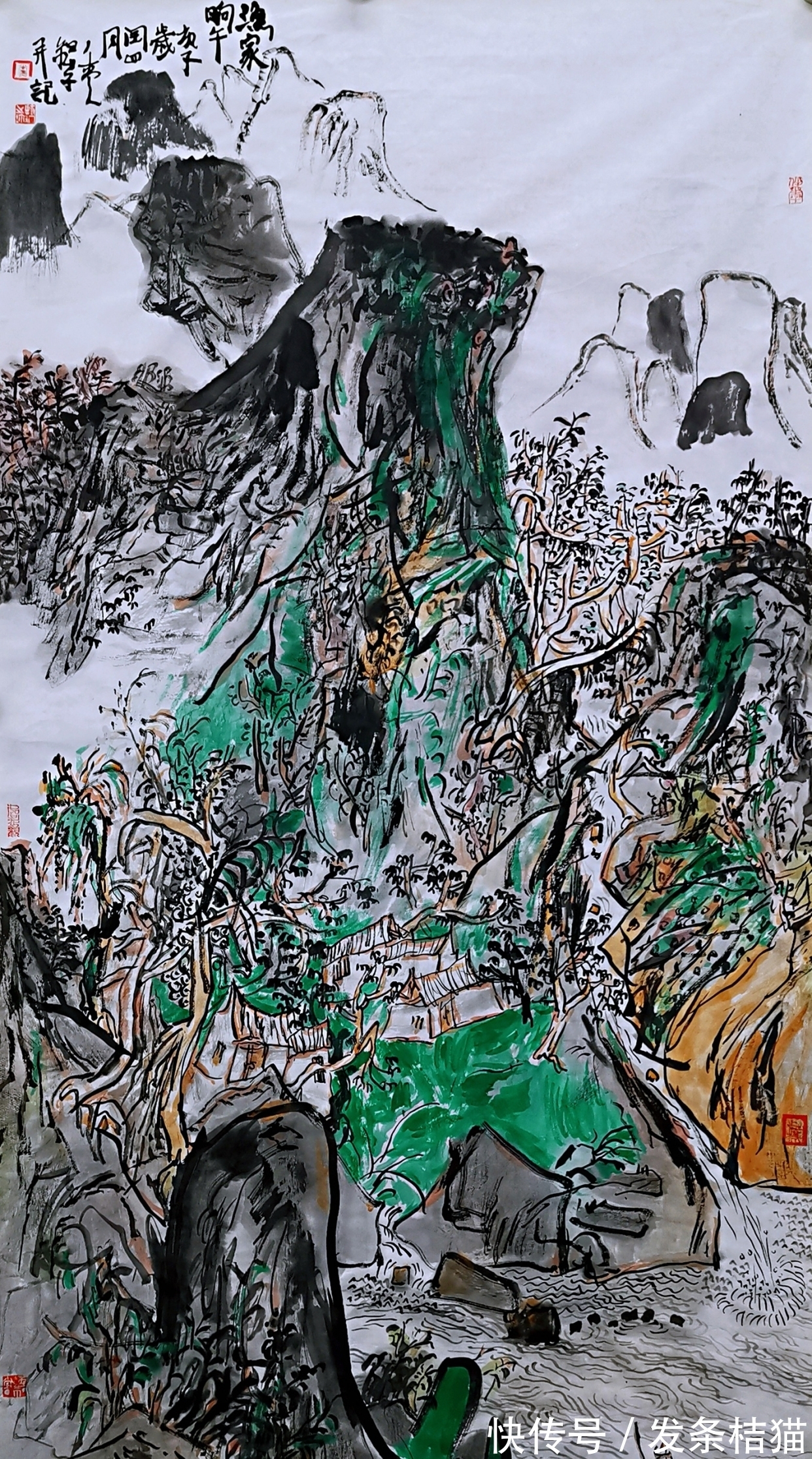 党持纲&「直击书画」党持纲的山水画,自然而然,无所束缚