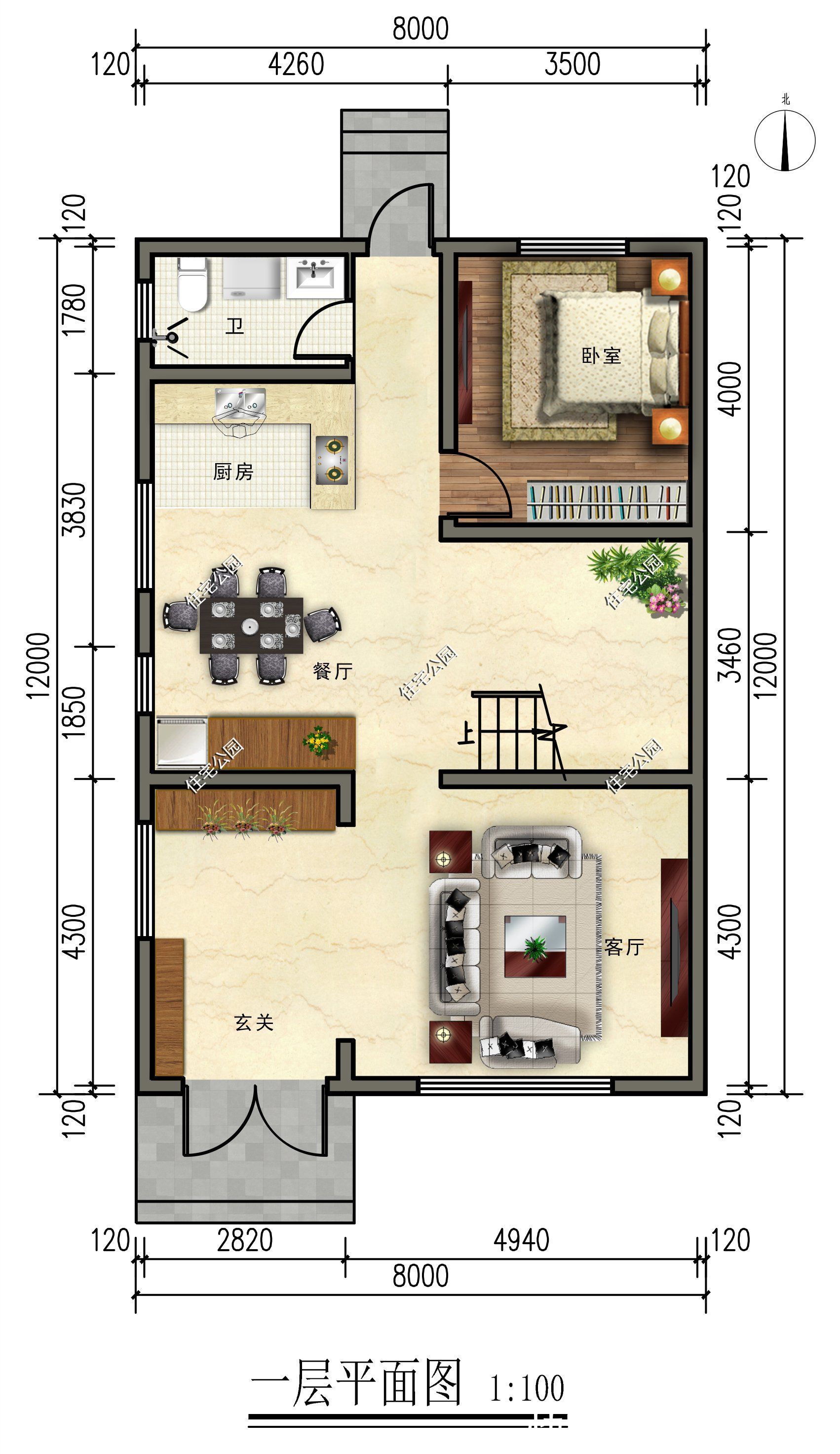 休闲室|占地只要100多平,农村盖房选这10套,又美观又省钱
