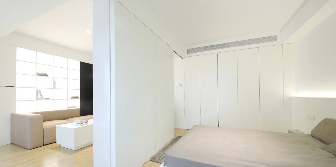 实用|看了她的46㎡小窝,头一回见卧室装两个门,美观又实用,很聪明