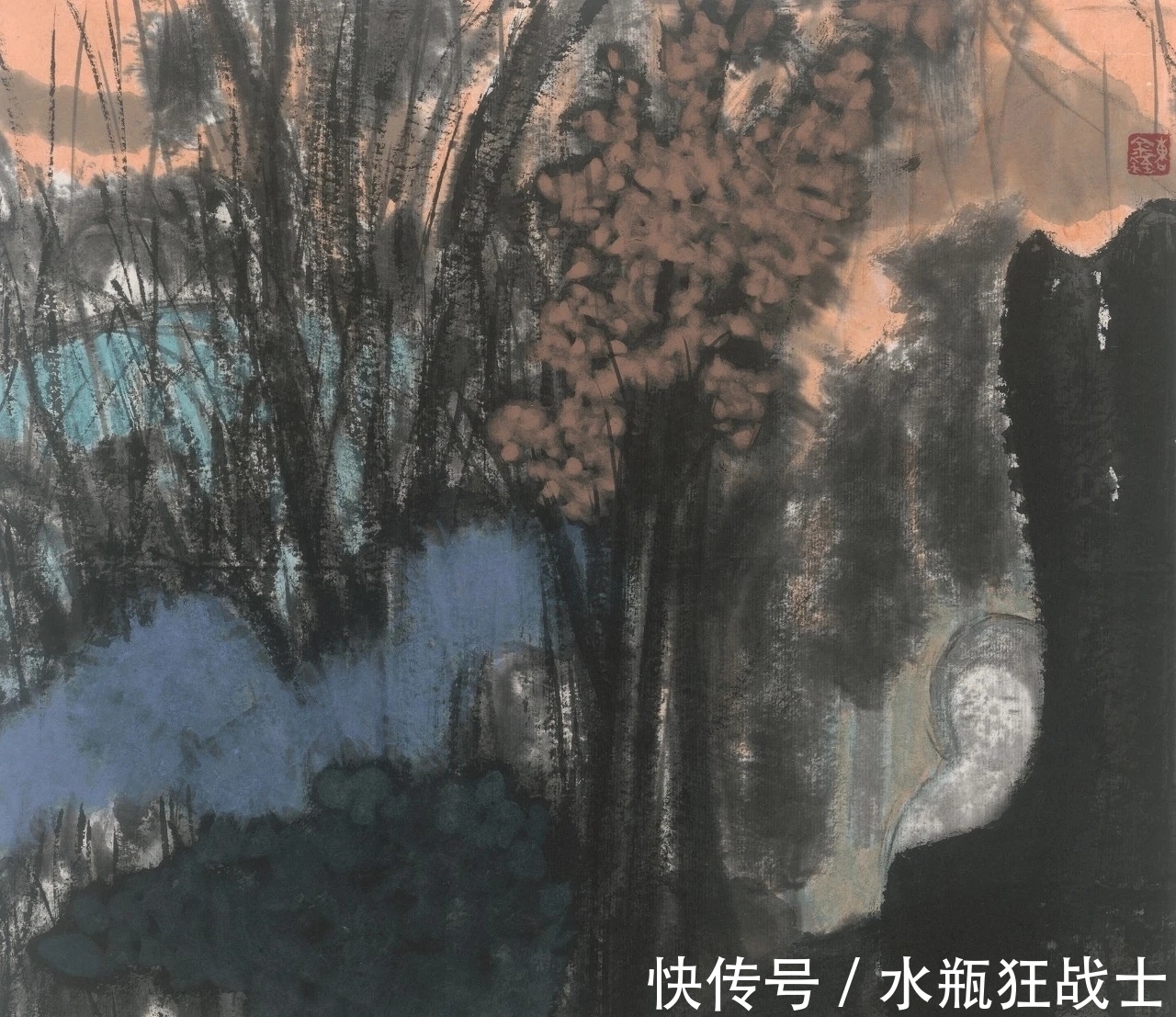 国画家！曹鑫中国画｜有意渲染一种神秘而幽深的气氛