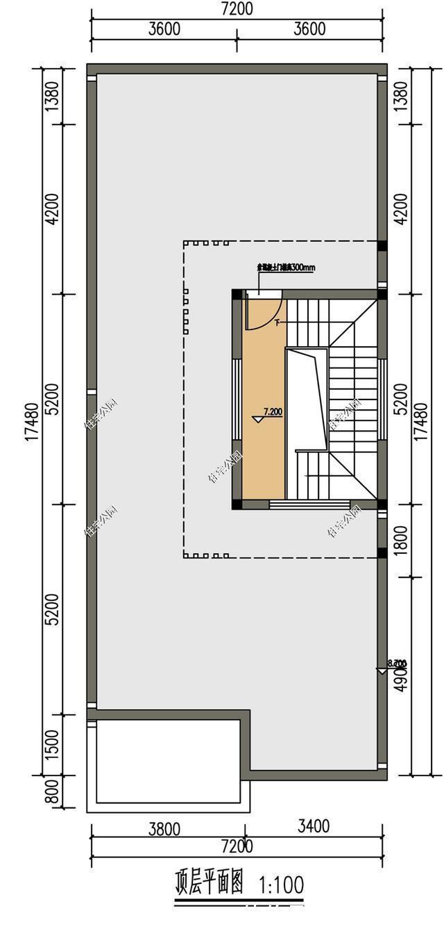 屋顶|面宽窄到仅有7米,农村这样建房,挑空客厅、屋顶晒台全都有