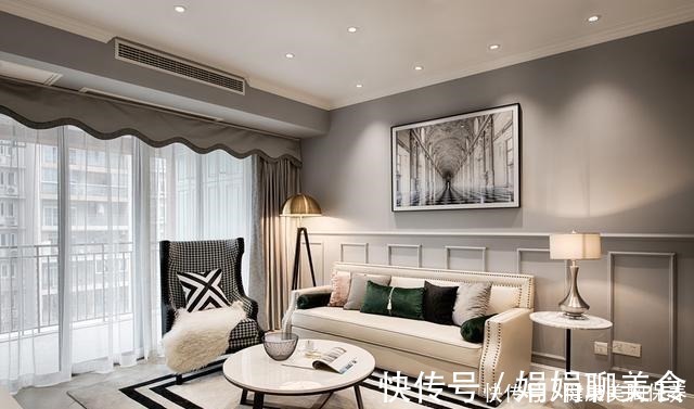 小公主|谭书娅作品106㎡一家三口，现代美式风打造的幸福之家！