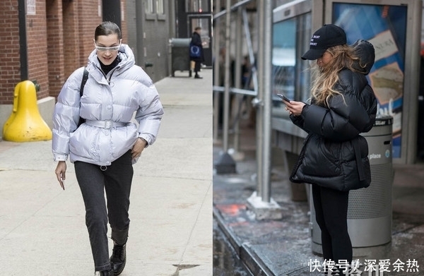 腰带|冬季穿羽绒服的小技巧,配条腰带来收腰就可以显瘦又显高