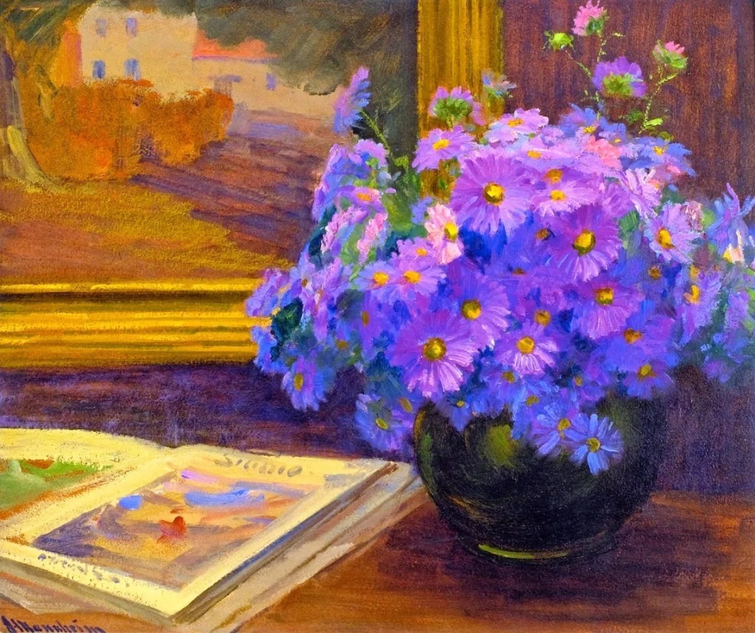 美丽&他笔下的色彩柔和、美丽浪漫,看完沉迷在他的色彩朦胧中