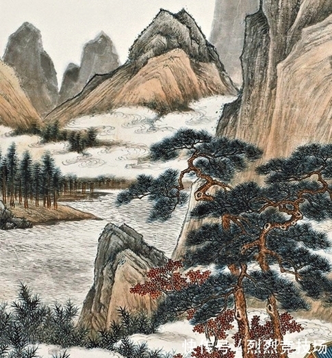 技法!常见题材也可以画出新鲜感,张石园绘《携琴访友》