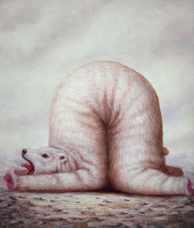 动物们&胆小谨点,插画师笔下的诡异动物看完一秒清醒!