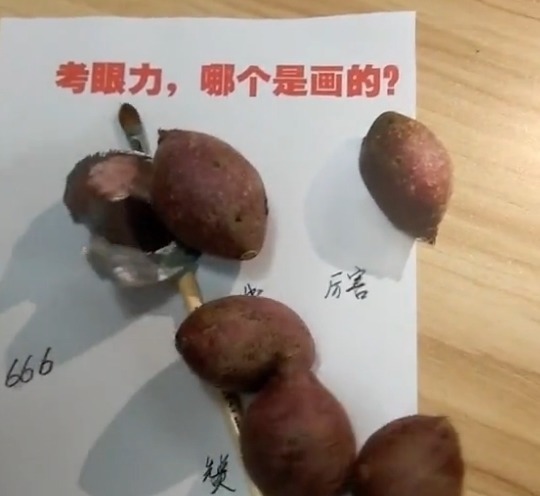 粉丝!美术生和粉丝做游戏,画红薯让大家猜,粉丝:眼睛又被骗了