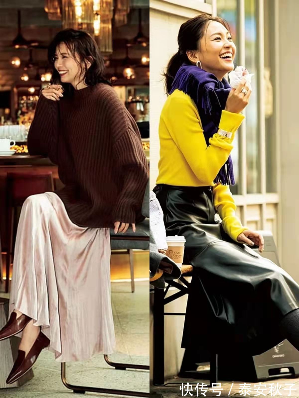 紧身衣 “半身裙+短靴”太美了!40岁+女人过年这样穿:显高级又有女人味