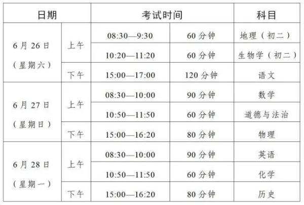 广东2021年中考时间确定！6月26日开考