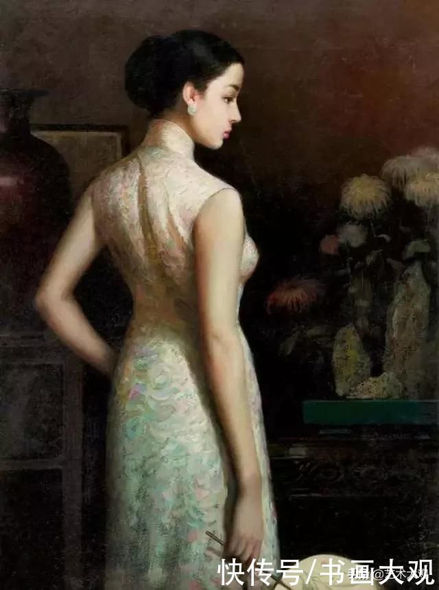 旗袍!油画中的旗袍女子风情万种艺术大观美术专题作品欣赏