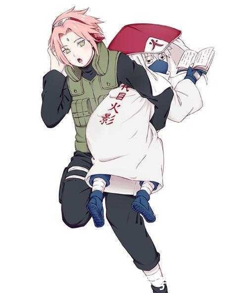 助手|火影同样是抱着卡卡西,鸣人的姿势最微妙,佐助手里拿着的是什么