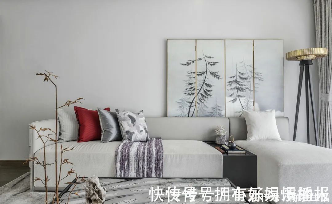 挂画|145㎡现代新中式风,全屋淡雅柔美,时尚又有韵味