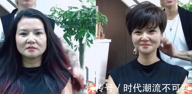 脸型 发量少还“脸大”的女生适合啥发型六款五五分短发,显瘦显发量!