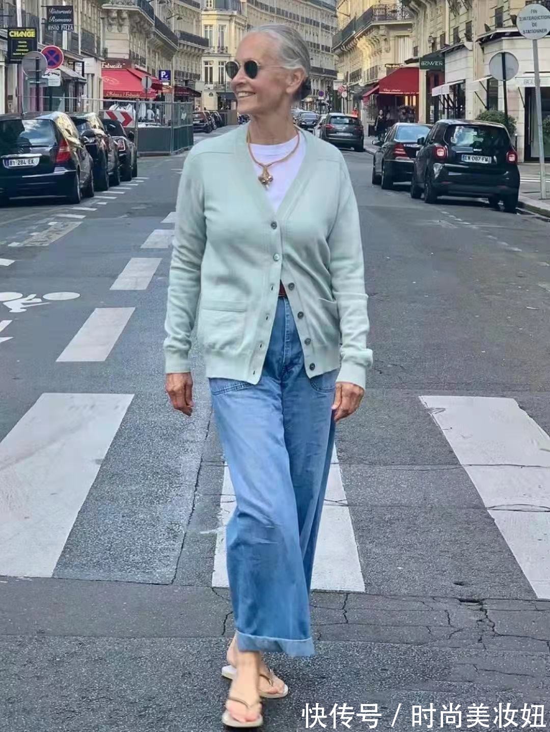 时髦 70岁奶奶比年轻人还敢穿,借鉴她的搭配范本,奶奶辈也穿出时髦范