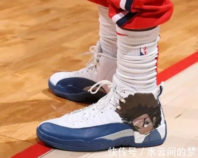 jordan NBA球员上脚海沃德穿安踏联名款,哈雷尔的定制球鞋很骚